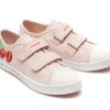 Pantofi sport GEOX roz, J2504A, din material textil si piele ecologica