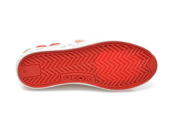 Pantofi sport GEOX roz, J2504A, din material textil si piele ecologica