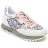 Pantofi sport LIU JO albi, WOND24, din material textil si piele naturala