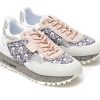 Pantofi sport LIU JO albi, WOND24, din material textil si piele naturala