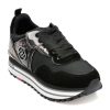 Pantofi sport LIU JO negri, MAXWO01, din material textil si piele naturala