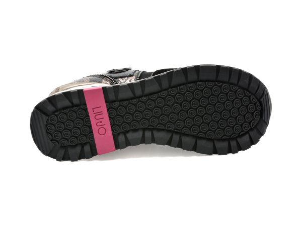Pantofi sport LIU JO negri, MAXWO01, din material textil si piele naturala
