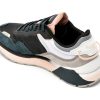 Pantofi sport PEPE JEANS negri, LS31347, din material textil si peiele naturala