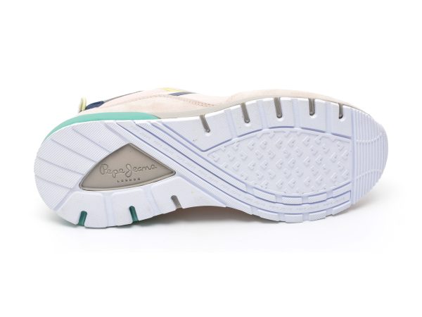Pantofi sport PEPE JEANS roz, LS31347, din material textil si piele naturala