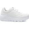 Pantofi sport SKECHERS albi, UNO LITE , din piele ecologica