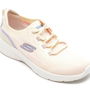 Pantofi sport SKECHERS bej, DYNAMIGHT 2, din material textil