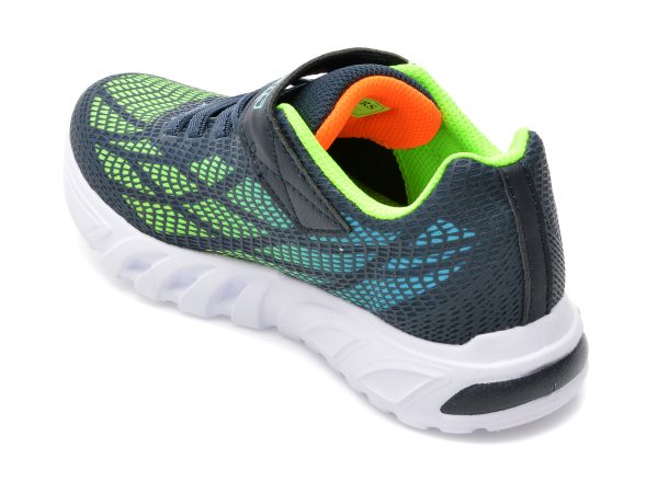 Pantofi sport SKECHERS bleumarin, FLEX-GLOW ELITE 4, din piele ecologica