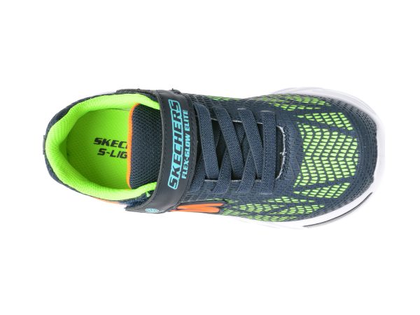 Pantofi sport SKECHERS bleumarin, FLEX-GLOW ELITE 4, din piele ecologica