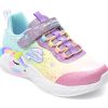Pantofi sport SKECHERS multicolor, UNICORN DREAMS, din material textil si piele ecologica