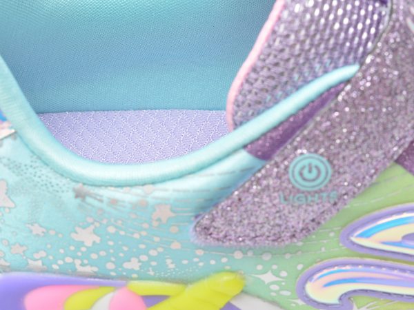 Pantofi sport SKECHERS multicolor, UNICORN DREAMS, din material textil si piele ecologica