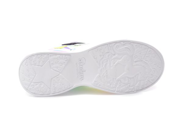 Pantofi sport SKECHERS multicolor, UNICORN DREAMS, din material textil si piele ecologica