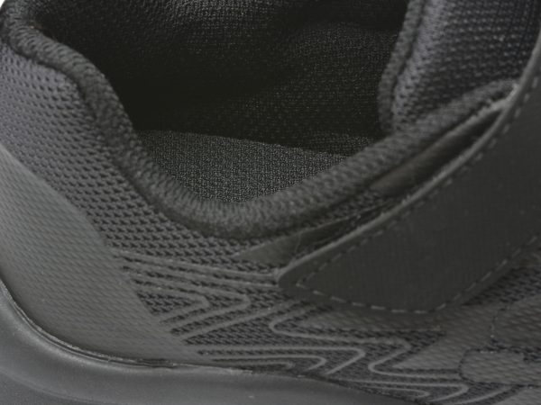 Pantofi sport SKECHERS negri, MICROSPEC , din material textil si piele ecologica