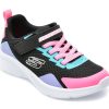 Pantofi sport SKECHERS negri, MICROSPEC , din piele ecologica si material textil