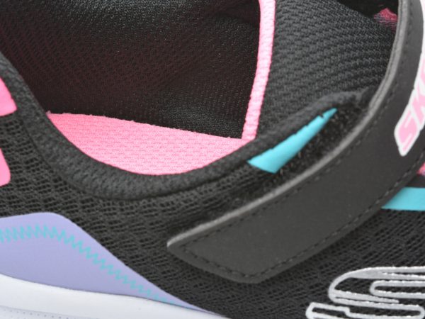 Pantofi sport SKECHERS negri, MICROSPEC , din piele ecologica si material textil