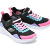Pantofi sport SKECHERS negri, MICROSPEC , din piele ecologica si material textil