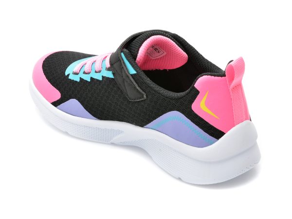Pantofi sport SKECHERS negri, MICROSPEC , din piele ecologica si material textil