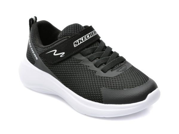 Pantofi sport SKECHERS negri, SELECTORS , din material textil si piele ecologica