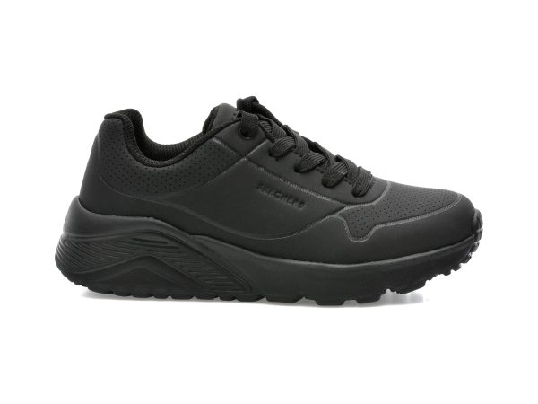Pantofi sport SKECHERS negri, UNO LITE , din piele ecologica
