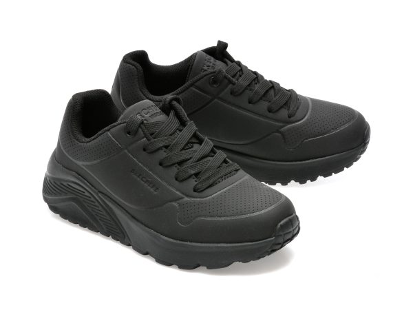 Pantofi sport SKECHERS negri, UNO LITE , din piele ecologica