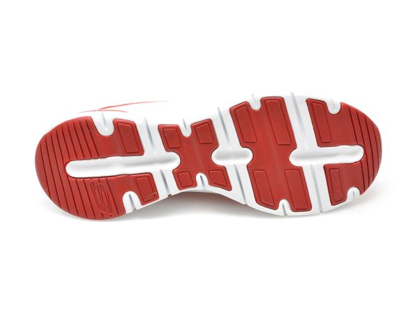 Pantofi sport SKECHERS rosii, ARCH FIT, din material textil