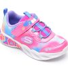 Pantofi sport SKECHERS roz, LIL BOBS, din piele ecologica