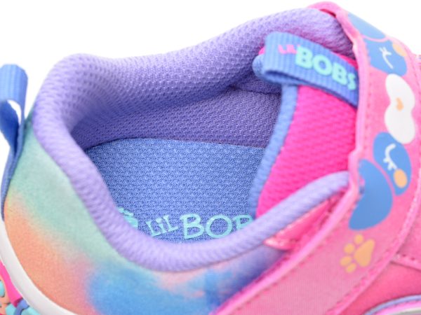 Pantofi sport SKECHERS roz, LIL BOBS, din piele ecologica