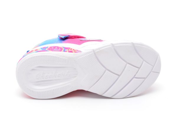 Pantofi sport SKECHERS roz, LIL BOBS, din piele ecologica