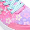 Pantofi sport SKECHERS roz, STAR SPARKS, din piele ecologica
