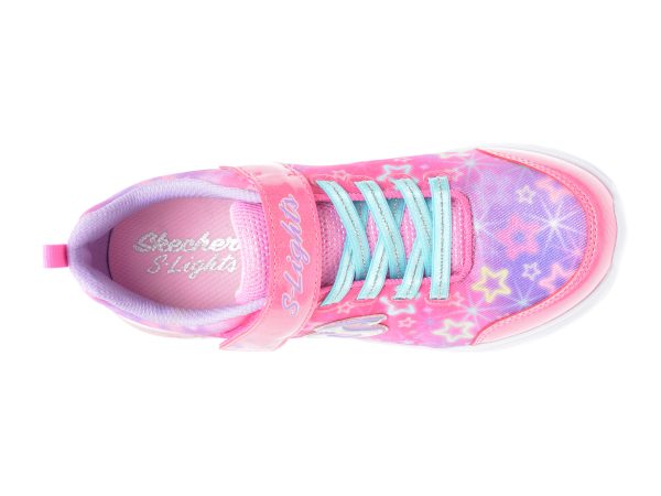 Pantofi sport SKECHERS roz, STAR SPARKS, din piele ecologica