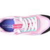 Pantofi sport SKECHERS roz, UNO, din material textil si piele ecologica