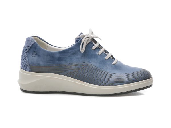 Pantofi SUAVE albastri, 13013GT, din piele naturala