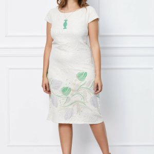 rochi-natalia-ivory-cu-imprimeu-floral-verde-la-baza-1049463-849486-4.jpeg Rochi Natalia ivory cu imprimeu floral verde la baza