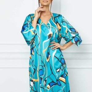 rochie-adana-turcoaz-cu-imprimeu-divers-1039200-840087-4.jpeg Rochie Adana turcoaz cu imprimeu divers