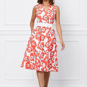 rochie-adriana-alba-cu-flori-corai-1051587-847626-4.jpeg Rochie Adriana alba cu flori corai