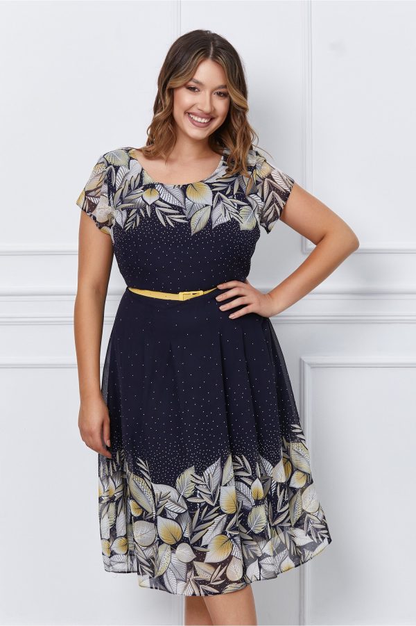 rochie-alexa-bleumarin-cu-imprimeu-galben-si-curea-in-talie-1054944-852324-4.jpeg Rochie Alexa bleumarin cu imprimeu galben si curea in talie