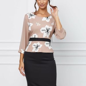 rochie-alexandra-neagra-cu-bust-bej-si-imprimeu-floral-1067556-861930-4.jpeg Rochie Alexandra neagra cu bust bej si imprimeu floral