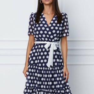 rochie-alisa-bleumarin-cu-buline-albe-si-volane-pe-fusta-1061448-858378-4.jpeg Rochie Alisa bleumarin cu buline albe si volane pe fusta