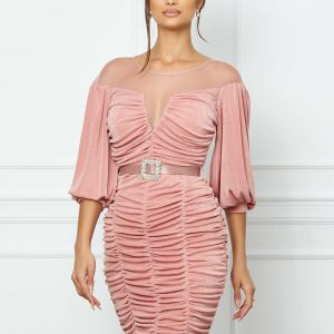 rochie-anemona-roz-cu-aspect-incretit-1038621-839202-4.jpeg Rochie Anemona roz cu aspect incretit