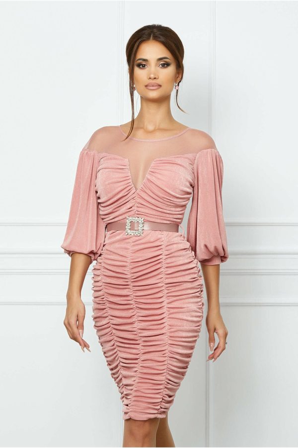 rochie-anemona-roz-cu-aspect-incretit-1038621-839202-4.jpeg Rochie Anemona roz cu aspect incretit