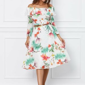 rochie-aniela-alba-cu-imprimeu-floral-corai-1050639-847851-4.jpeg Rochie Aniela alba cu imprimeu floral corai