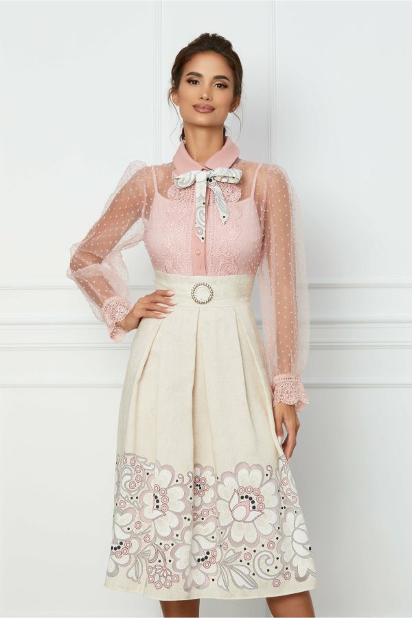rochie-anisia-cu-bust-roz-si-fusta-bej-1076085-867741-4.jpeg Rochie Anisia cu bust roz si fusta bej