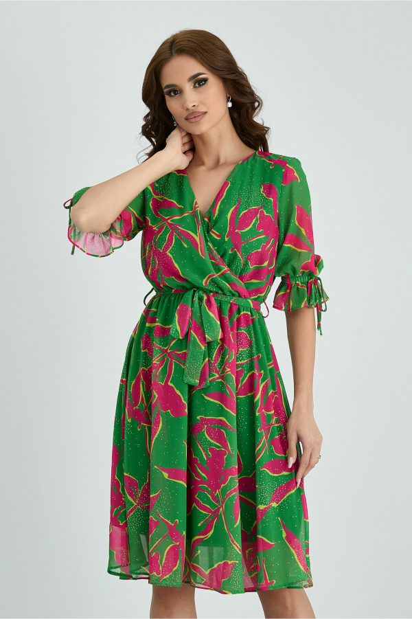 rochie-aria-verde-din-voal-cu-imprimeu-fucsia-si-auriu-996849-807027-4.jpeg Rochie Aria verde din voal cu imprimeu fucsia si auriu