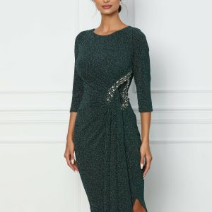 rochie-bianca-verde-din-lurex-cu-aplicatii-stralucitioare-in-talie-1075962-867018-4.jpeg Rochie Bianca verde din lurex cu aplicatii stralucitioare in talie