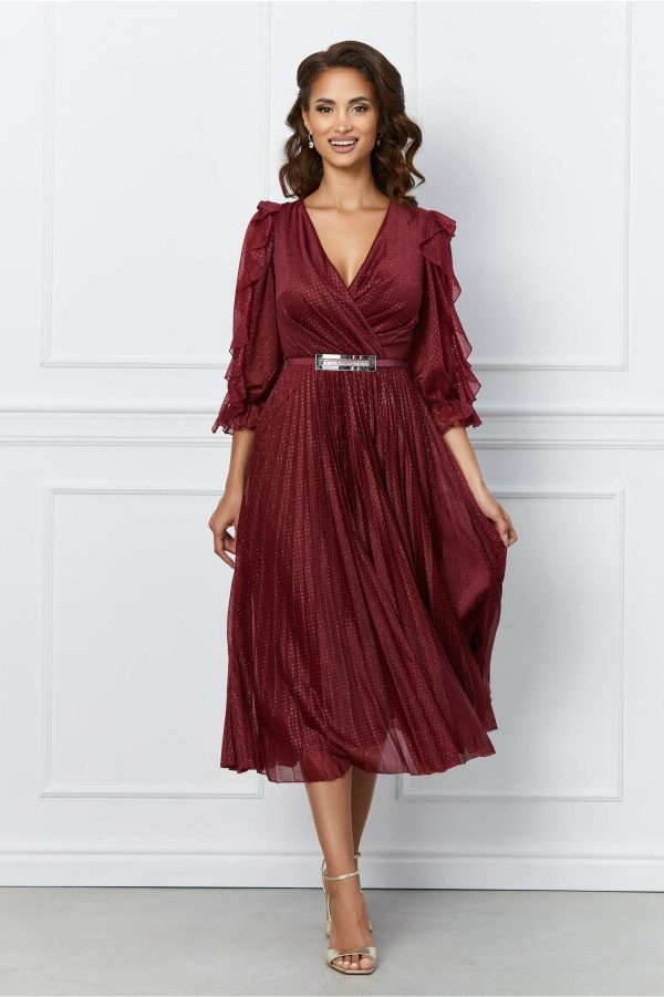 rochie-corina-bordo-plisata-cu-volanase-la-maneci-1036434-838245-4.jpeg Rochie Corina bordo plisata cu volanase la maneci