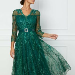 rochie-daliana-verde-din-dantela-cu-perle-la-decolteu-si-curea-in-talie-1075818-867243-4.jpeg Rochie Daliana verde din dantela cu perle la decolteu si curea in talie