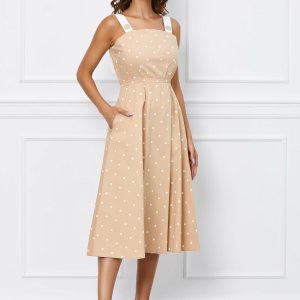 rochie-damia-bej-cu-buline-albe-1050609-847821-4.jpeg Rochie Damia bej cu buline albe