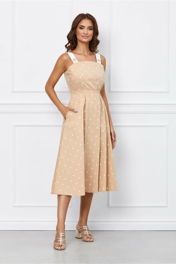 rochie-damia-bej-cu-buline-albe-1050609-847821-4.jpeg Rochie Damia bej cu buline albe