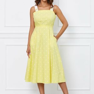 rochie-damia-galbena-cu-buline-albe-1050537-847791-4.jpeg Rochie Damia galbena cu buline albe