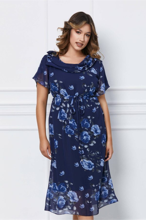 rochie-daria-bleumarin-cu-imprimeu-floral-albastru-1059702-856467-4.jpeg Rochie Daria bleumarin cu imprimeu floral albastru