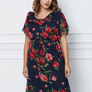 rochie-daria-bleumarin-cu-imprimeu-floral-rosu-1059666-856437-4.jpeg Rochie Daria bleumarin cu imprimeu floral rosu